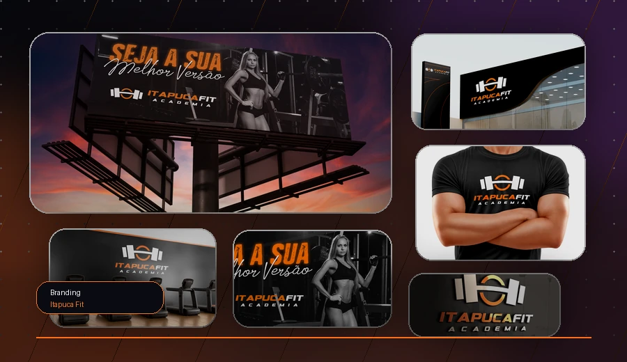 Preview do projeto de identidade visual Itapuca Fit